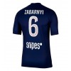 Paris Saint-Germain Illia Zabarnyi #6 Hemmakläder 2025-26 Kortärmad